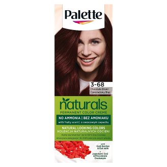 Schwarzkopf Palette Permanent Naturals Color Creme ápoló krémhajfesték 3-68 csokoládébarna (868)