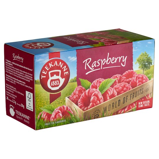 Teekanne World of Fruits Raspberry Flavoured Tea 20 Tea Bags 50 g