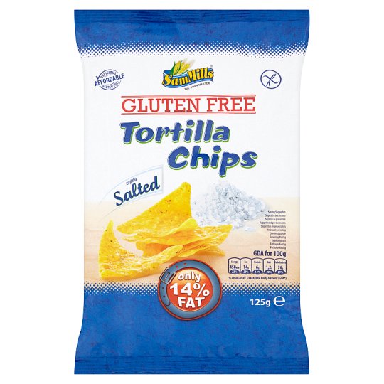 Sam Mills gluténmentes enyhén sós tortilla chips 125 g