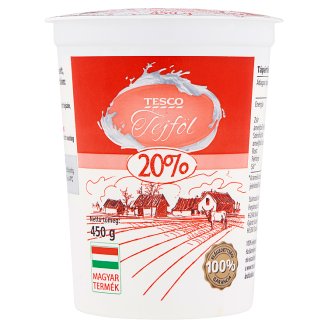 Tesco tejföl 20% 450 g