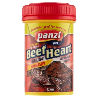 Panzi Turtle liofilizált marhaszív teknőstáp 135 ml