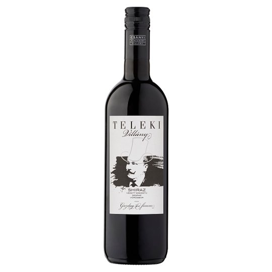 Csányi Pincészet Teleki Villányi Shiraz classicus száraz vörösbor 13% 75 cl