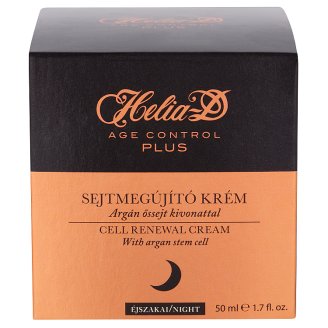 Helia-D Age Control Plus sejtmegújító éjszakai krém argán őssejt kivonattal 50 ml