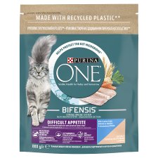 Purina One Bifensis teljes értékű állateledel felnőtt macskák számára tőkehallal, pisztránggal 800 g