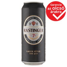 Rastinger világos sör 7% 500 ml 