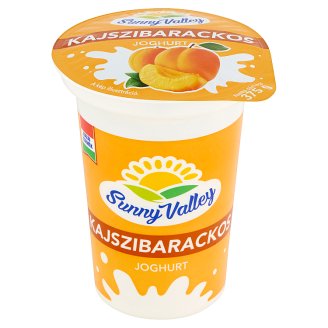 Sunny Valley élőflórás, zsírszegény kajszibarackos joghurt 140 g