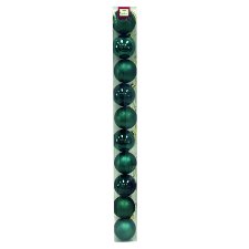 Tesco Green Baubles 10 pcs