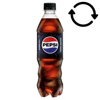 Pepsi Black colaízű energiamentes szénsavas üdítőital édesítőszerekkel 0,5 l