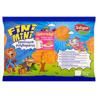 Sága Fini Mini gyorsfagyasztott panírozott pulykapárizsi 330 g