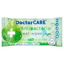 DoctorCare Antibacterial Wet Wipes 15 pcs