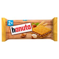 Hanuta Crispy Waffle with Hazelnut-Cocoa Filling 2 x 22 g (44 g)