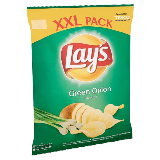 Lay's Green Onion Flavoured Potato Crisps 240 g Tesco Groceries