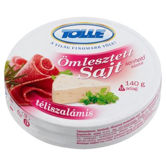 Tolle téliszalámis kenhető félzsíros ömlesztett sajt 8 db 140 g