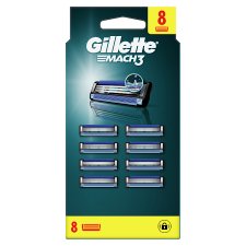 Gillette Mach3 Razor Refills for Men, 8 Razor Blade Refills