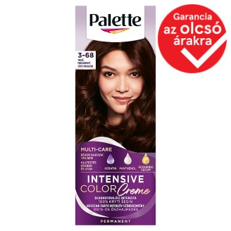 Schwarzkopf Palette Intensive Color Creme intenzív krémhajfesték 3-68 sötét mahagóni (R2)