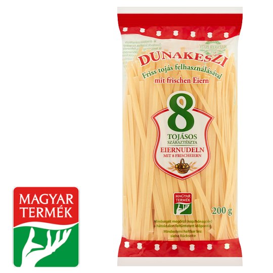 Dunakeszi szélesmetélt 8 tojásos száraztészta 200 g