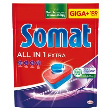 Somat All in 1 Extra Dishwasher Tablet 100 pcs 1660 g