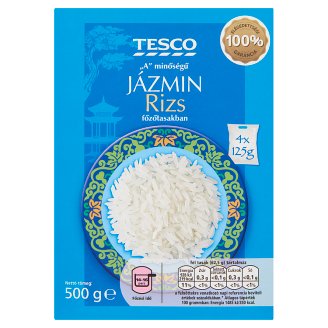 Tesco „A" minőségű jázmin rizs főzőtasakban 4 x 125 g