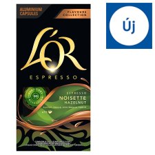 L'OR Espresso Hazelnut-Flavored Ground-Roasted Coffee in Capsules 10 pcs 52 g 