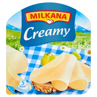 Milkana Creamy krémes szeletelt sajt, laktózmentes 100 g