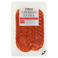 Tesco Chorizo Extra Sliced Pork Sausage 80 g