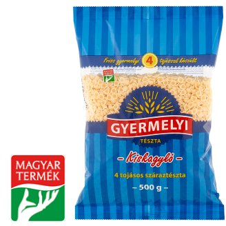 Gyermelyi kiskagyló 4 tojásos száraztészta 500 g