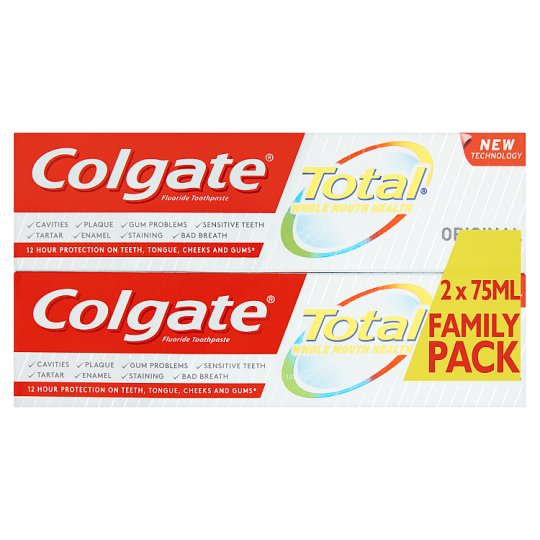 Colgate Total Original Toothpaste 2 x 75 ml - Tesco Online, Tesco From ...