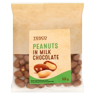 Tesco tejcsokoládés pörkölt földimogyoró drazsé 100 g