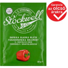 Stockwell & Co. II. osztályú édes fűszerpaprika őrlemény 30 g