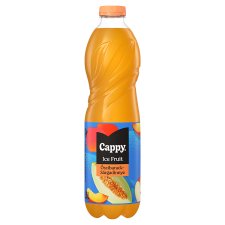 Cappy Ice Fruit Peach-Melon szénsavmentes alma-őszibarack-sárgadinnye ital citromfű ízzel 1,5 l