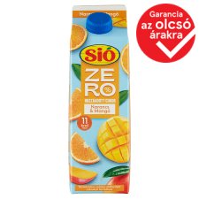 Sió Zero Orange-Mango Fruit Drink Made with Sweeteners 1 l