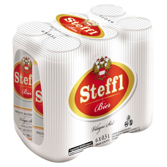 Steffl világos sör 4,2% 6 x 0,5 l doboz