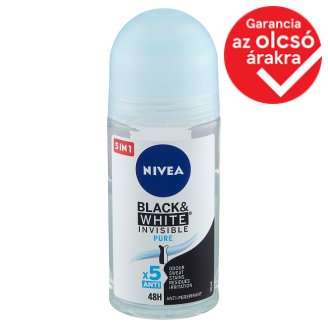 NIVEA Black & White Invisible Pure izzadásgátló golyós dezodor 50 ml