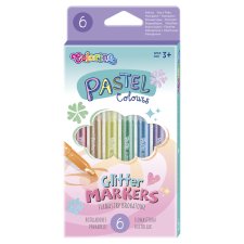 Colorino Pastel Colours csillámló pasztell filctoll 6 db