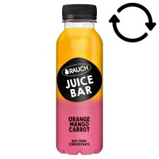 Rauch Juice Bar 100% Orange Mango Carrot Juice with Vitamin C 330 ml