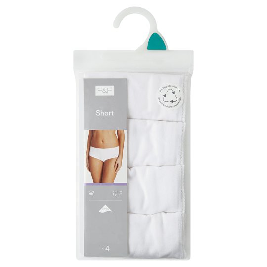 image 1 of F&F Short brief 4 pieces in a pack, 38, White