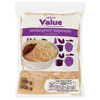 Tesco Value savanyított káposzta 1200 g