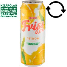 Borsodi Friss 0,0% Mixture of Lemon Flavoured Drink and Non-Alcoholic Light Beer 0,5 l