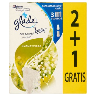 Glade by Brise One Touch Mini Spray Gyöngyvirág aeroszolos légfrissítő utántöltő 3 x 10 ml