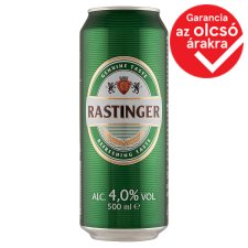 Rastinger világos sör 4% 500 ml 