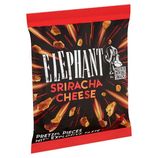 Elephant Pretzels Pieces with Sriracha Cheese Taste 125 g Tesco