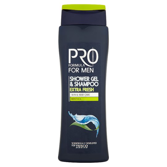 Tesco Pro Formula for Men Extra Fresh tusfürdő & sampon 400 ml
