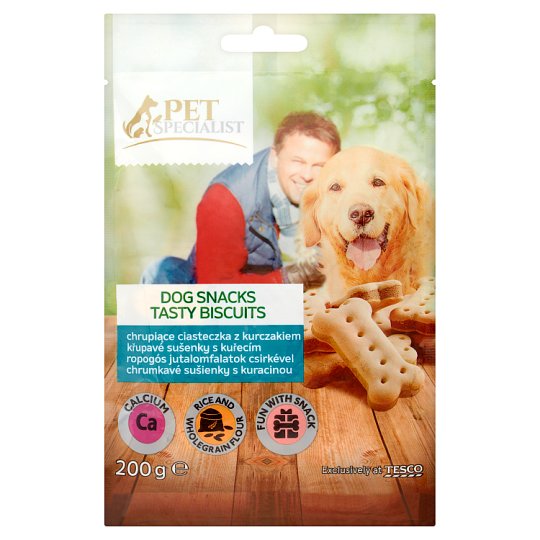 Tesco Pet Specialist Tasty Biscuits Dog Snack for Adult Dogs 200 g