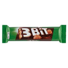 3Bit Milk Chocolate Coated Biscuit with Hazelnut Flavoured Filling 46 g