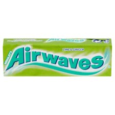 Airwaves Lime and Ginger Flavoured Sugar-Free Chewing Gum with Sweetener 14 g