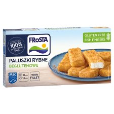 FRoSTA Quick-Frozen Gluten-Free Pre-Fried Fish Sticks in Crispy Breadcrumbs 10 pcs 300 g