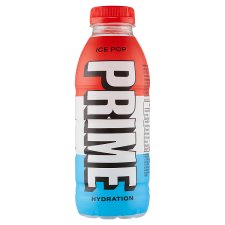 Prime Hydration Ice Pop Cherry, Lime and Blue Raspberry Flavoured Non-Carbonated Soft Drink 500 ml