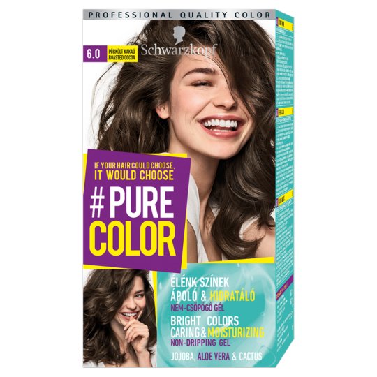 Schwarzkopf #Pure Color tartós hajfesték 6.0 Pörkölt kakaó