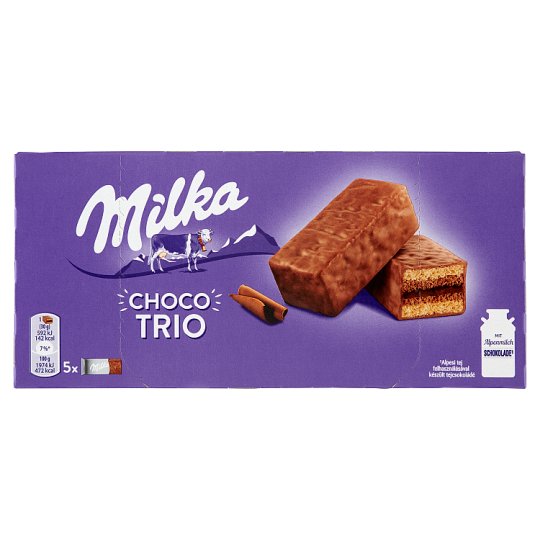 Milka Choco Trio kakaós krémmel töltött piskóta 5 db 150 g