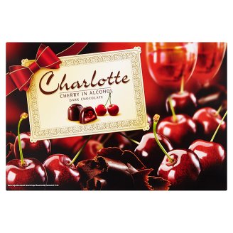 Charlotte alkoholos meggyel töltött étcsokoládé desszert 232 g